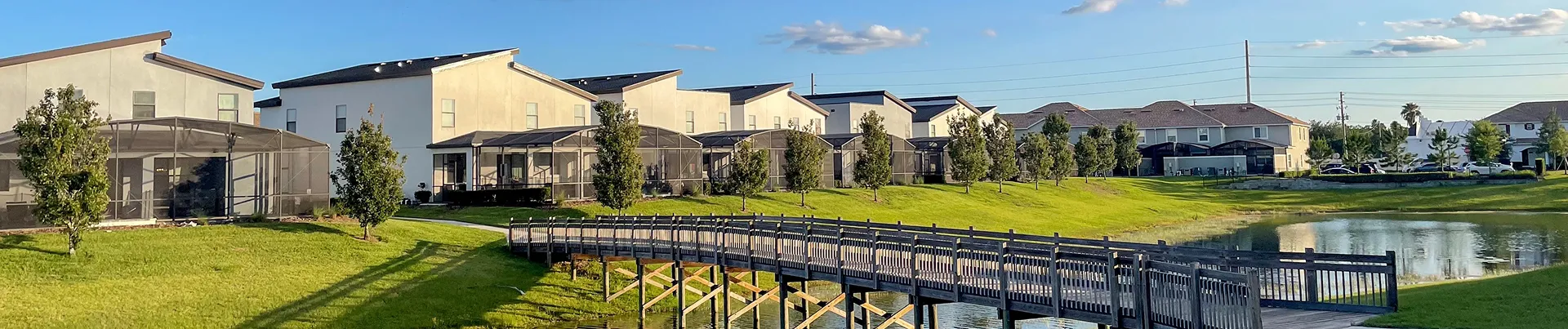 House with bridge